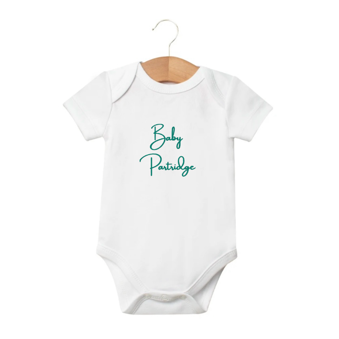 Personalised embroidered babygrow