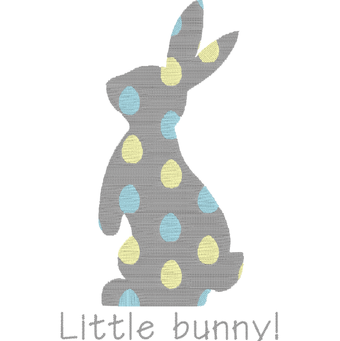 Embroidered Easter bunny baby grow