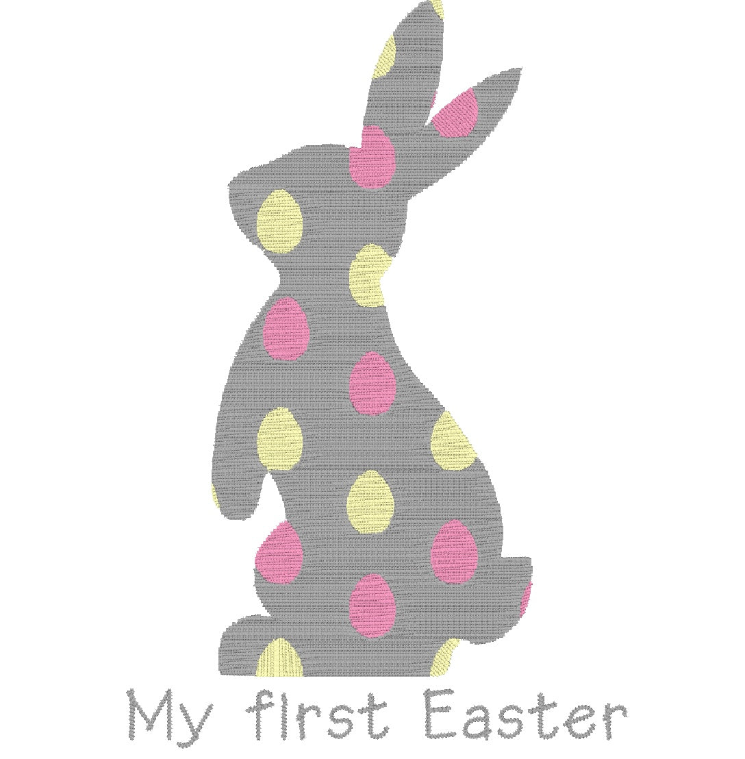 Embroidered Easter bunny baby grow