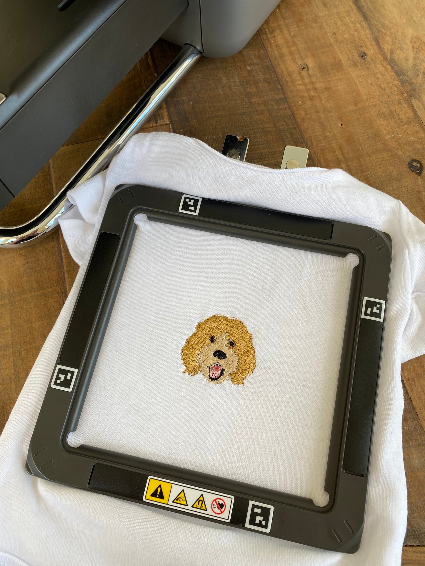 Cockapoo embroidered custom baby grow