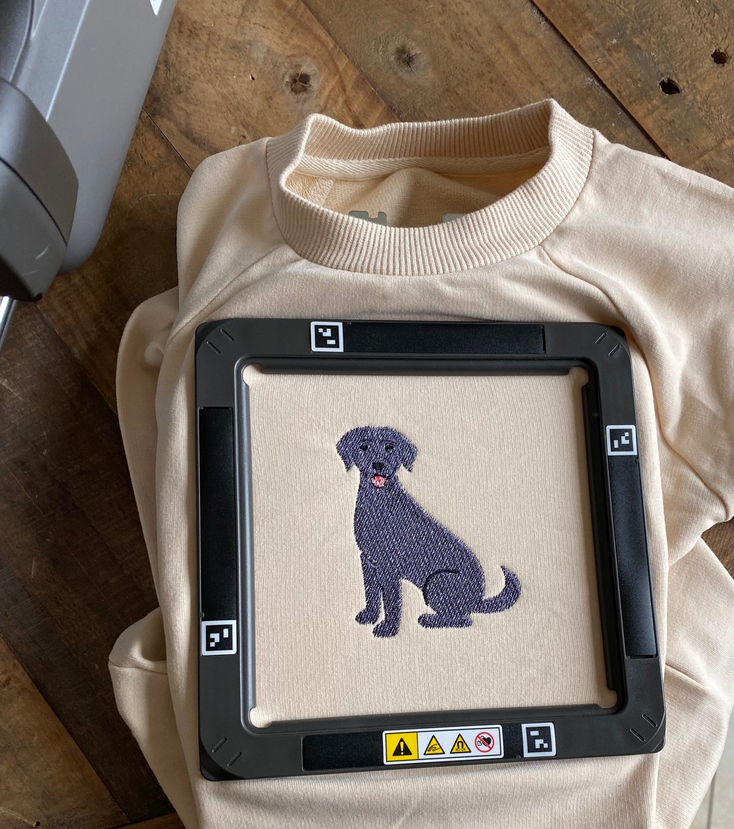 Embroidered labrador custom baby jumper