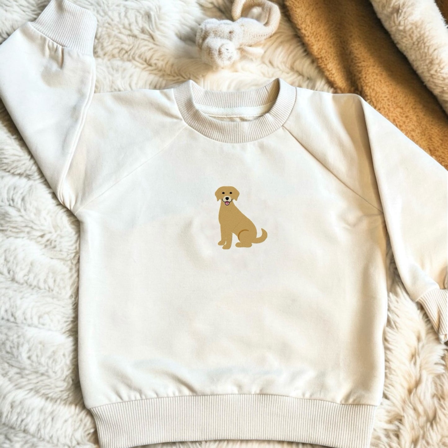 Embroidered labrador custom baby jumper